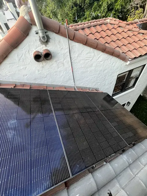 Completed residential solar project in Los Angeles, CA