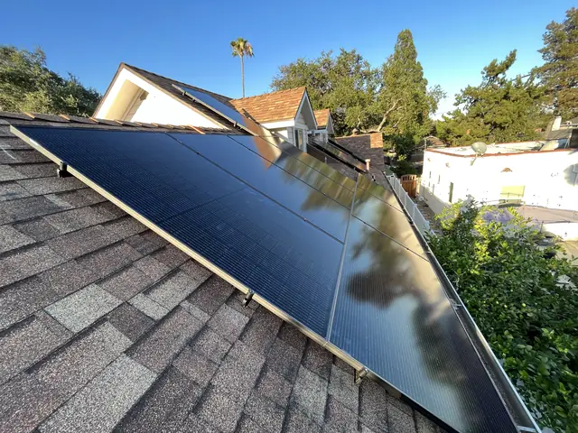 Residential PV system installed in Monrovia, CA