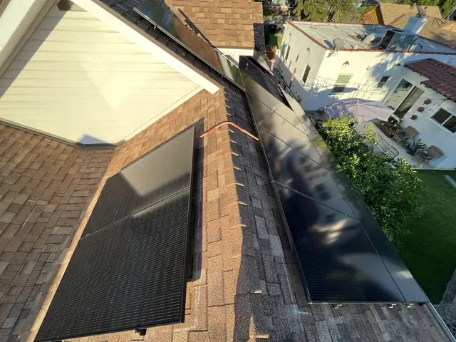 Rooftop solar installation by Cali Energy in Monrovia, CA