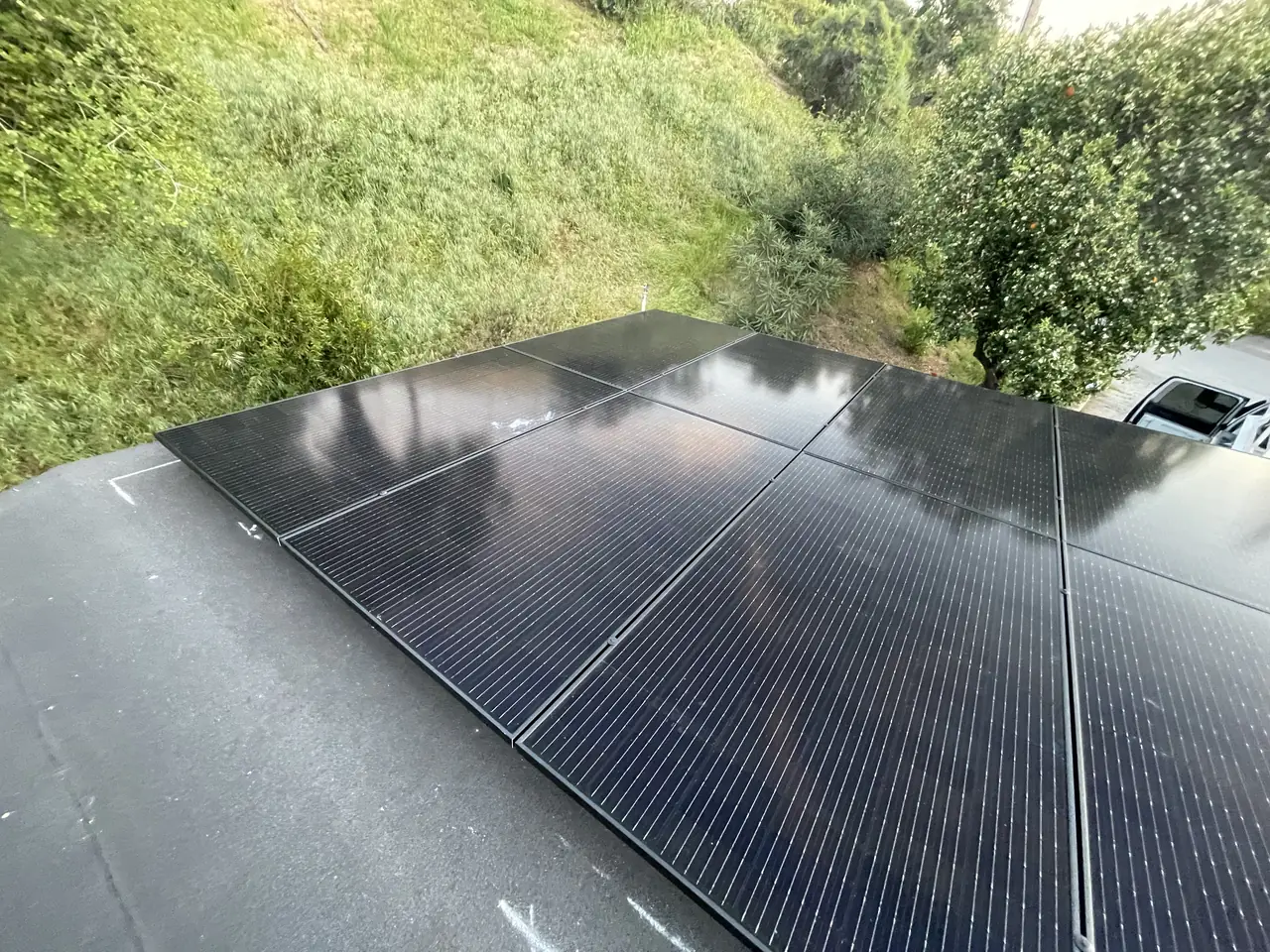 Thirty-four QCells panels with Enphase battery backup in Monrovia