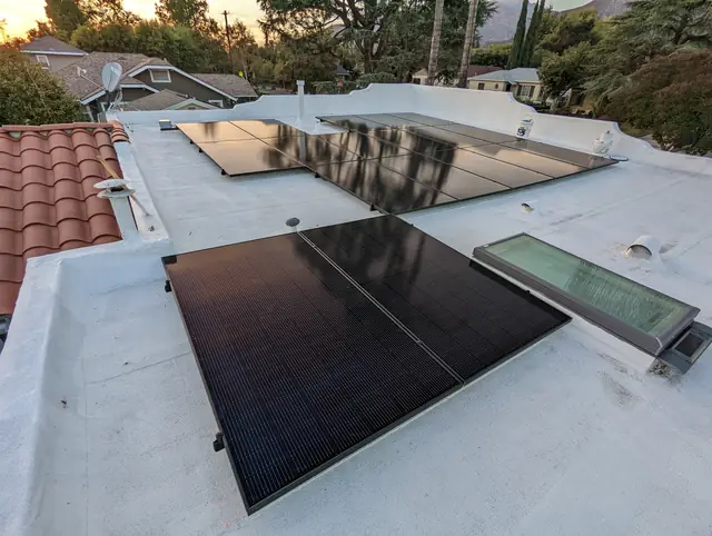 Rooftop solar installation by Cali Energy in Monrovia, CA
