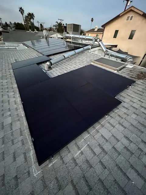 Completed residential solar project in North Hollywood, CA