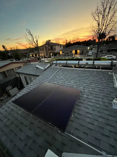 Home solar installation in North Hollywood, CA