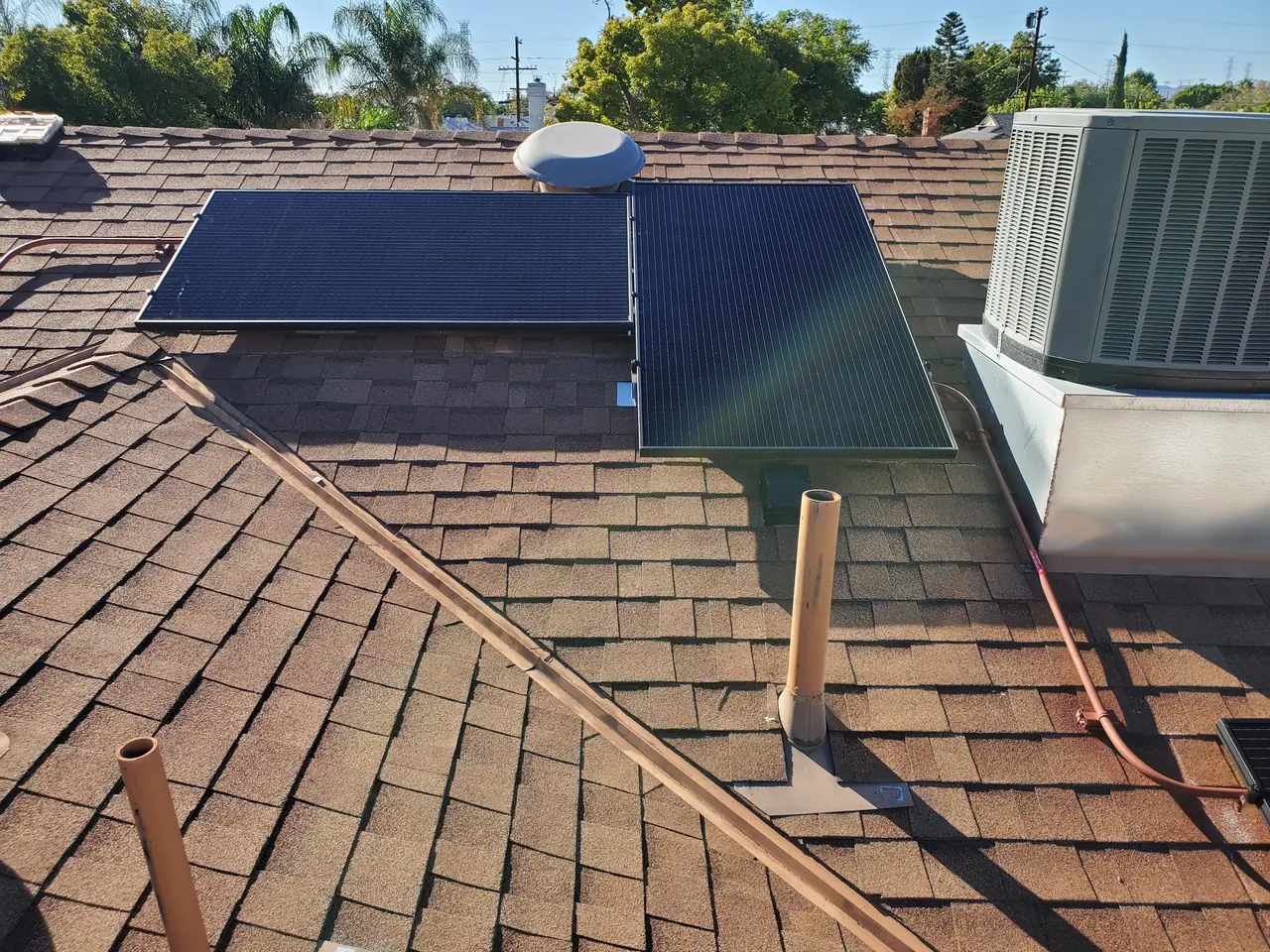 8.9 kW rooftop system with LADWP permission to operate in North Hollywood