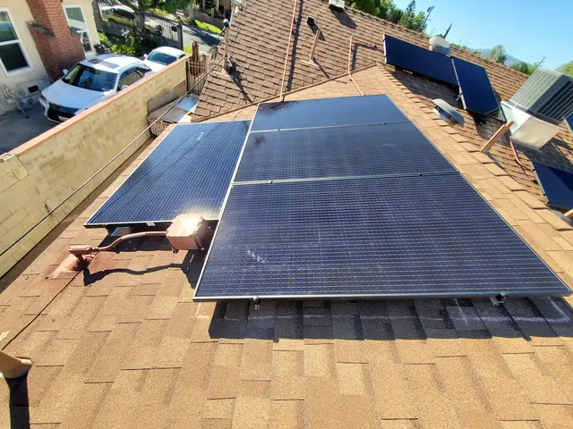 Completed residential solar project in North Hollywood, CA