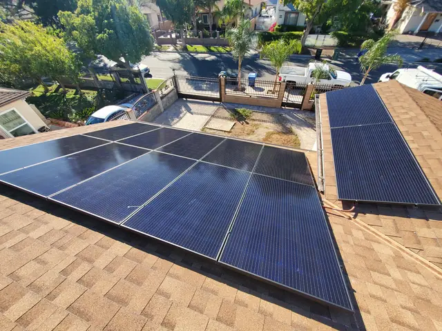 Home solar installation in North Hollywood, CA