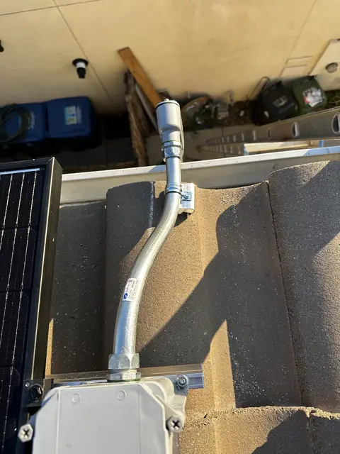 Completed residential solar project in North Hollywood, CA