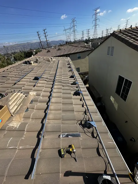 Home solar installation in North Hollywood, CA