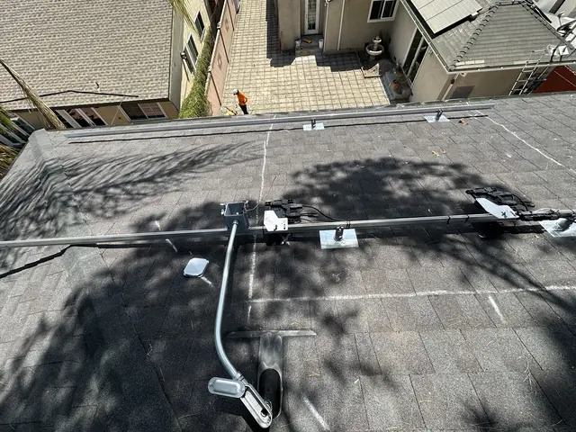 Rooftop solar installation by Cali Energy in North Hollywood, CA