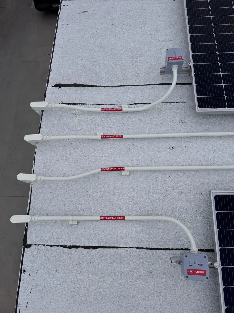 Finished rooftop solar panels on a North Hollywood home