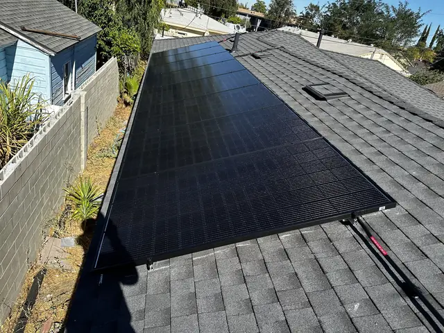 Home solar installation in North Hollywood, CA
