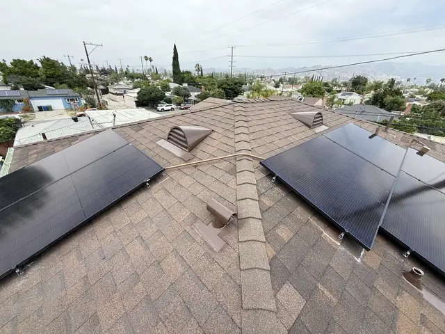 Residential PV system installed in North Hollywood, CA
