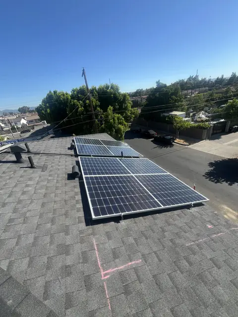 Residential PV system installed in North Hollywood, CA