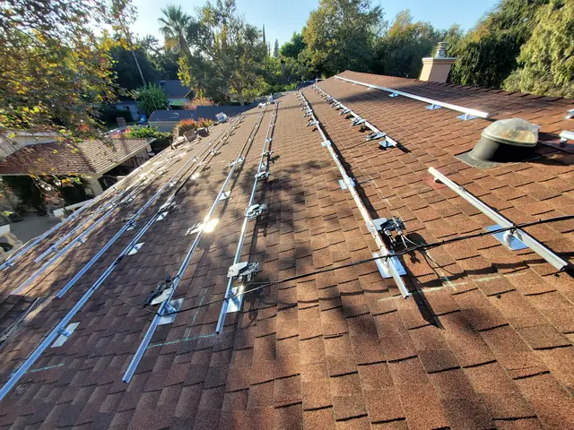 Rooftop solar installation by Cali Energy in North Hollywood, CA