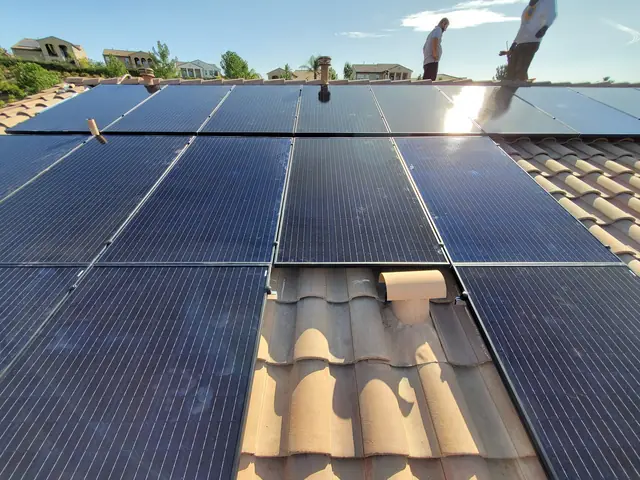 Completed residential solar project in Northridge, CA