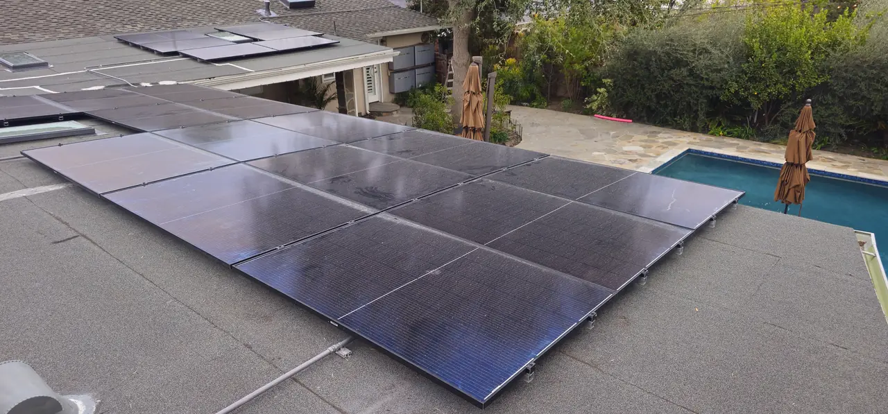 Enphase microinverter solar system serviced by Cali Energy in Northridge