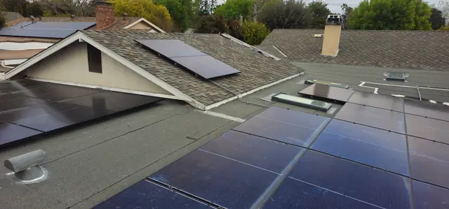 Completed residential solar project in Northridge, CA