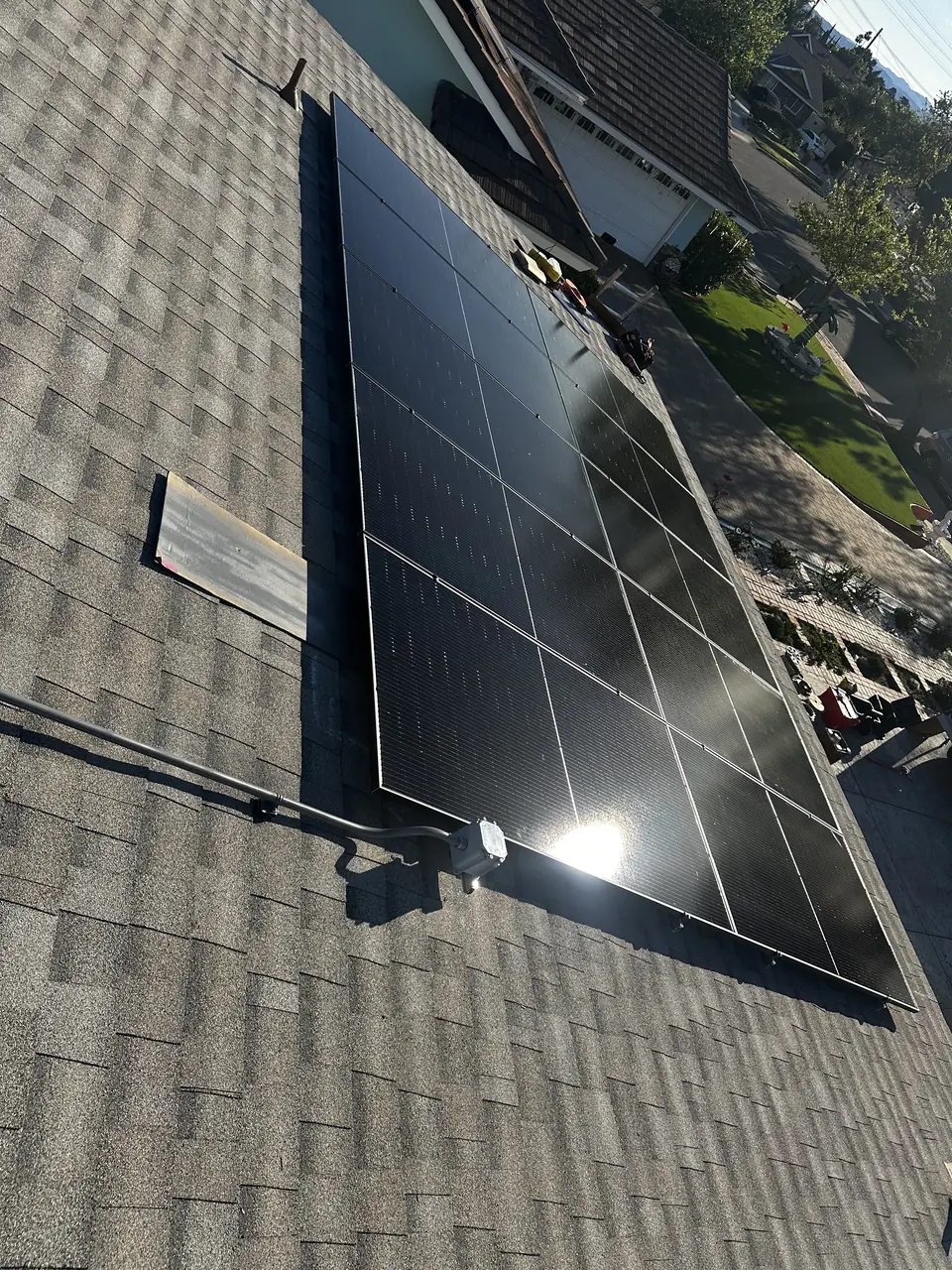 Residential PV system installed in Northridge, CA