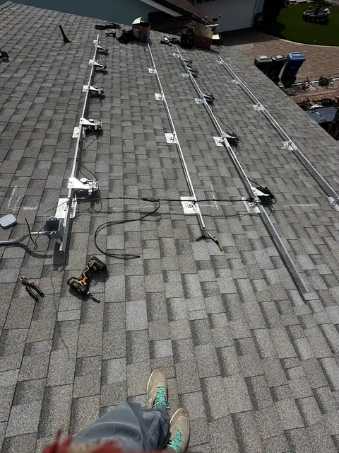 Rooftop solar installation by Cali Energy in Northridge, CA