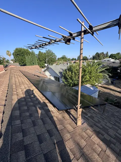 Rooftop solar installation by Cali Energy in Northridge, CA