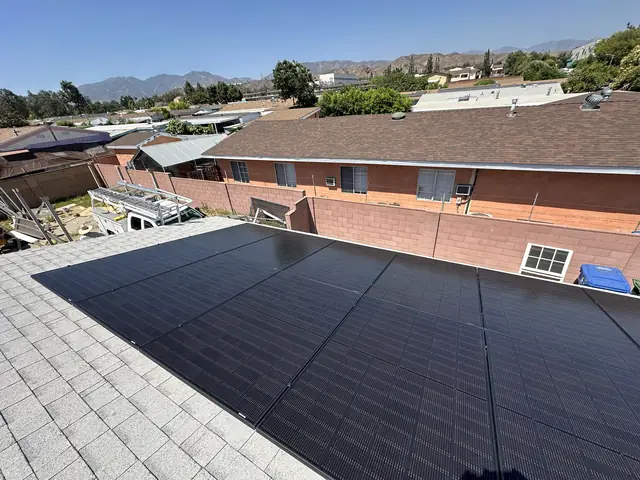 Residential PV system installed in Pacoima, CA
