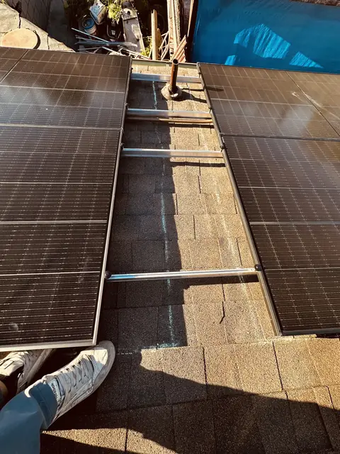 Rooftop solar installation by Cali Energy in Pacoima, CA