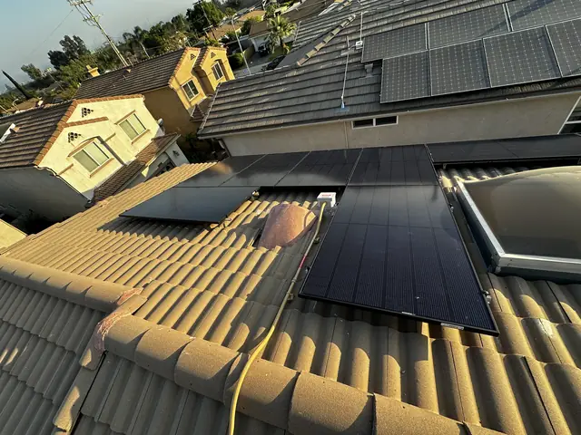 Completed residential solar project in Pacoima, CA