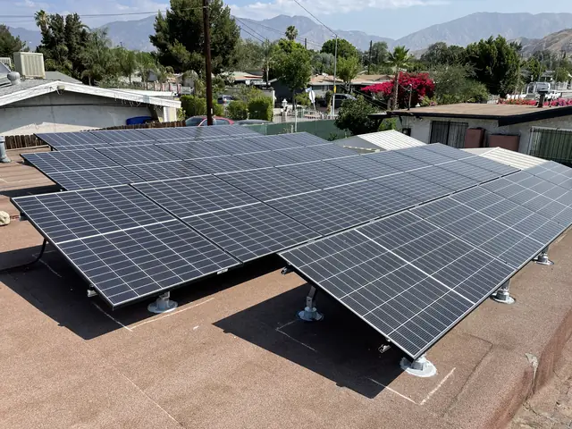 Rooftop solar installation by Cali Energy in Pacoima, CA