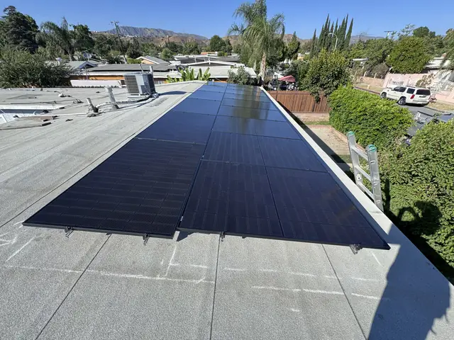 Residential PV system installed in Pacoima, CA