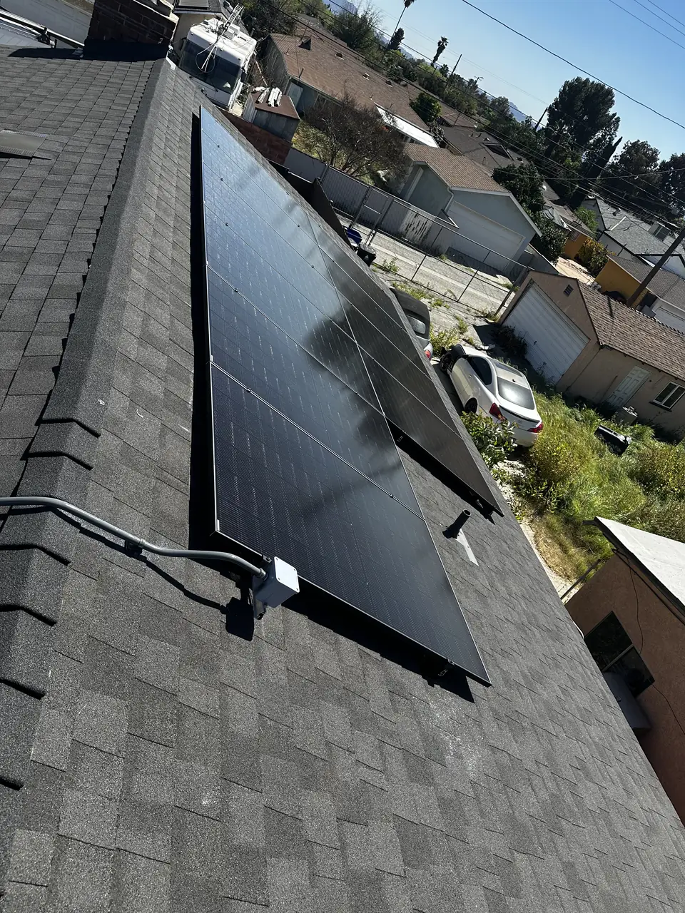 Completed residential solar project in Pacoima, CA