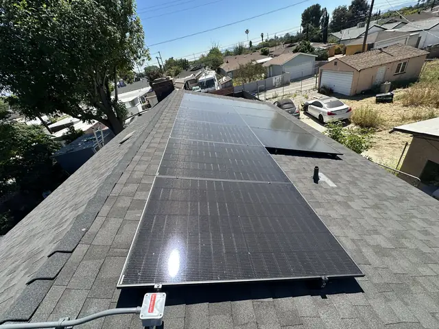 Home solar installation in Pacoima, CA