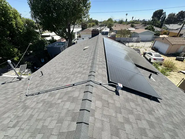 Residential PV system installed in Pacoima, CA