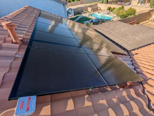 Solar array close-up in Palmdale, CA