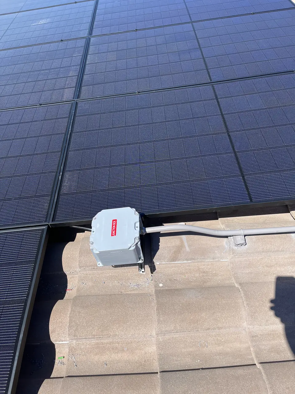 Cali Energy all-black solar installation on a concrete tile roof in Palmdale, California