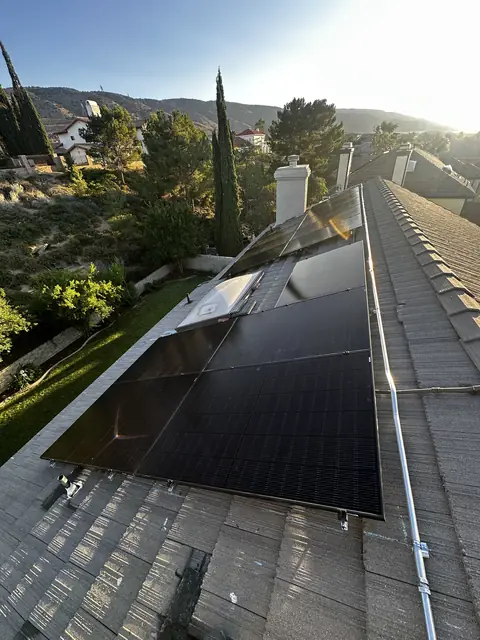 Rooftop solar installation by Cali Energy in Palmdale, CA