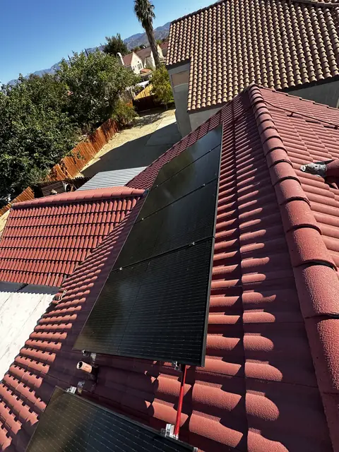 Completed residential solar project in Palmdale, CA