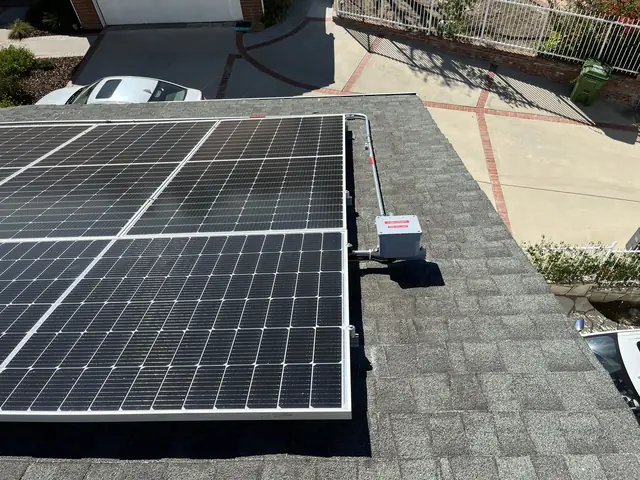 Rooftop solar installation by Cali Energy in Porter Ranch, CA