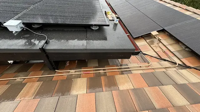 Solar array close-up in Porter Ranch, CA