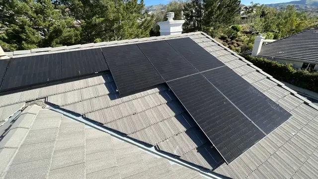 Residential PV system installed in Porter Ranch, CA