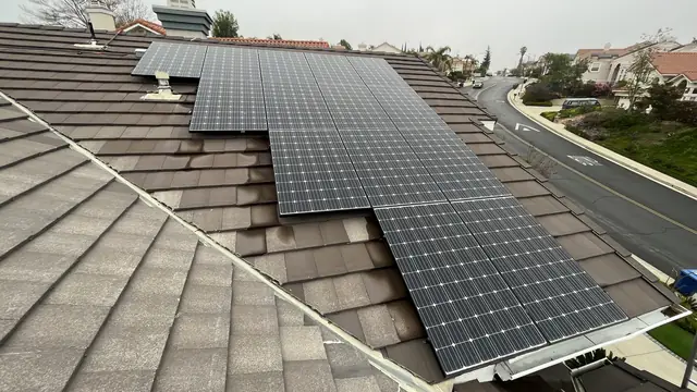 Home solar installation in Porter Ranch, CA