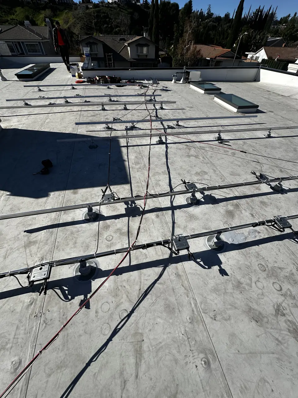 Home solar installation in Porter Ranch, CA