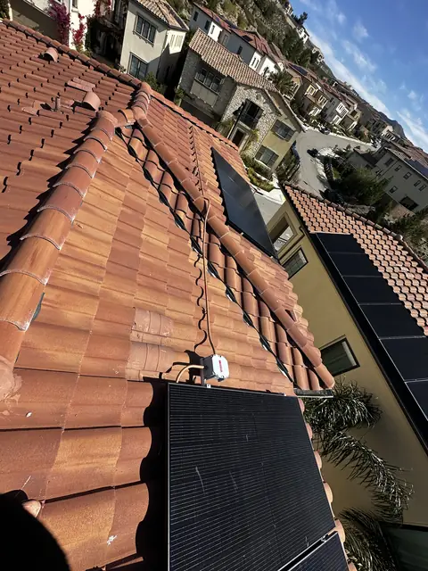 Rooftop solar installation by Cali Energy in Porter Ranch, CA