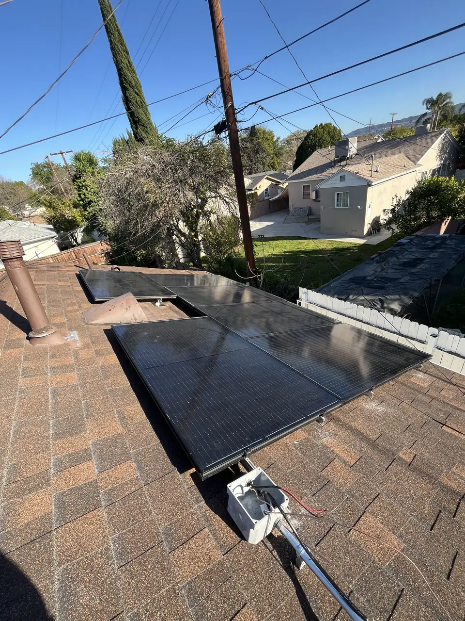 Rooftop solar installation by Cali Energy in Reseda, CA