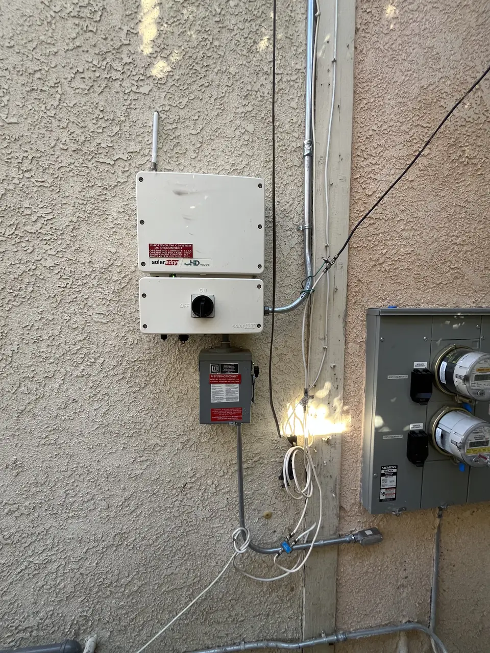 Solar panel mounting detail on a rooftop in Reseda, CA