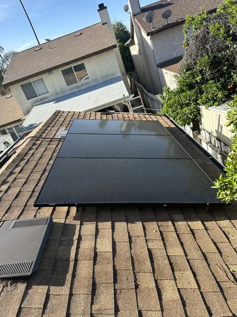 Residential PV system installed in Reseda, CA