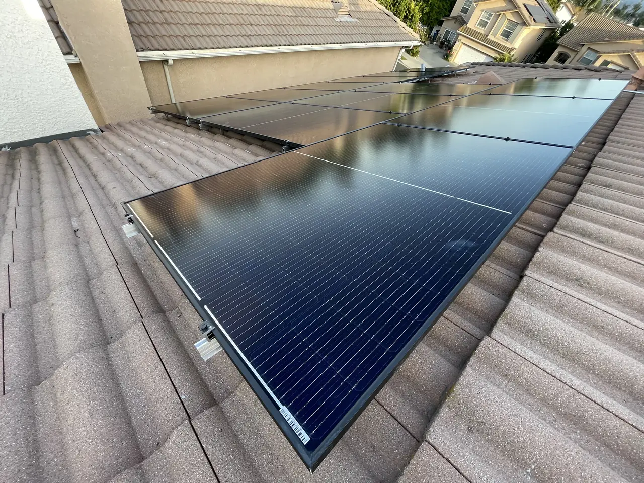 Rooftop solar installation by Cali Energy in Reseda, CA