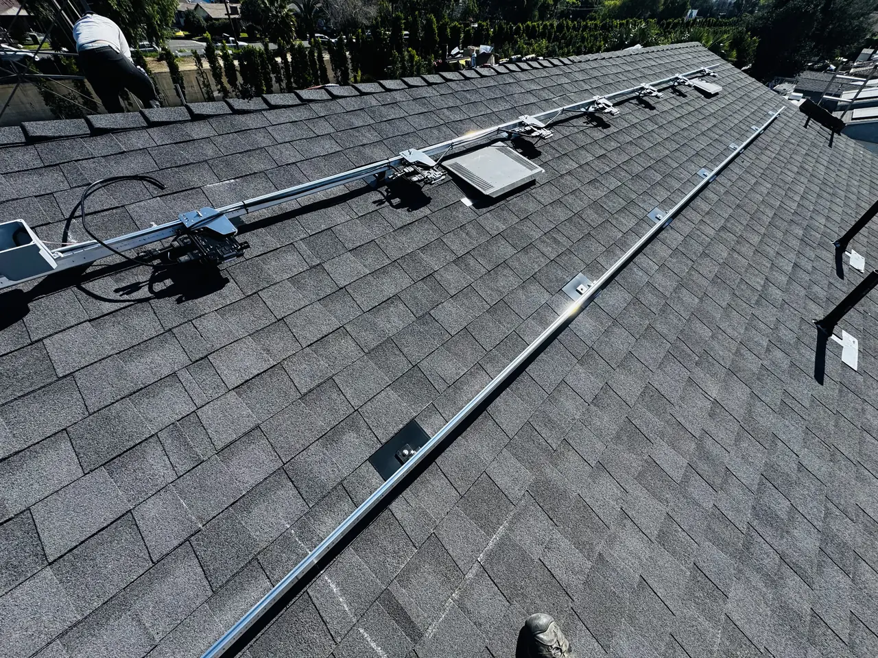 Completed residential solar project in Reseda, CA