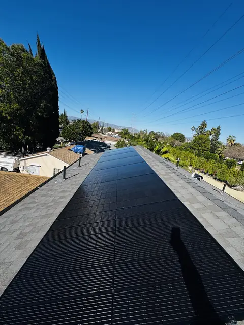 Residential PV system installed in Reseda, CA