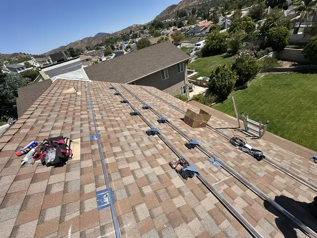 Rooftop solar installation by Cali Energy in Santa Clarita, CA