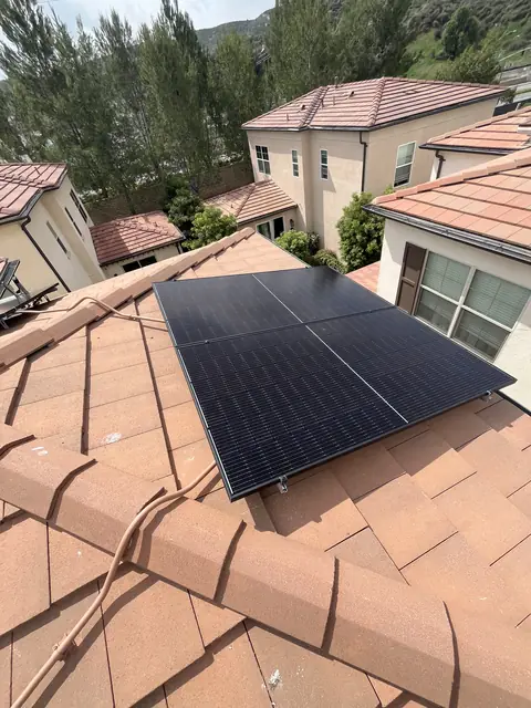 Rooftop solar installation by Cali Energy in Santa Clarita, CA